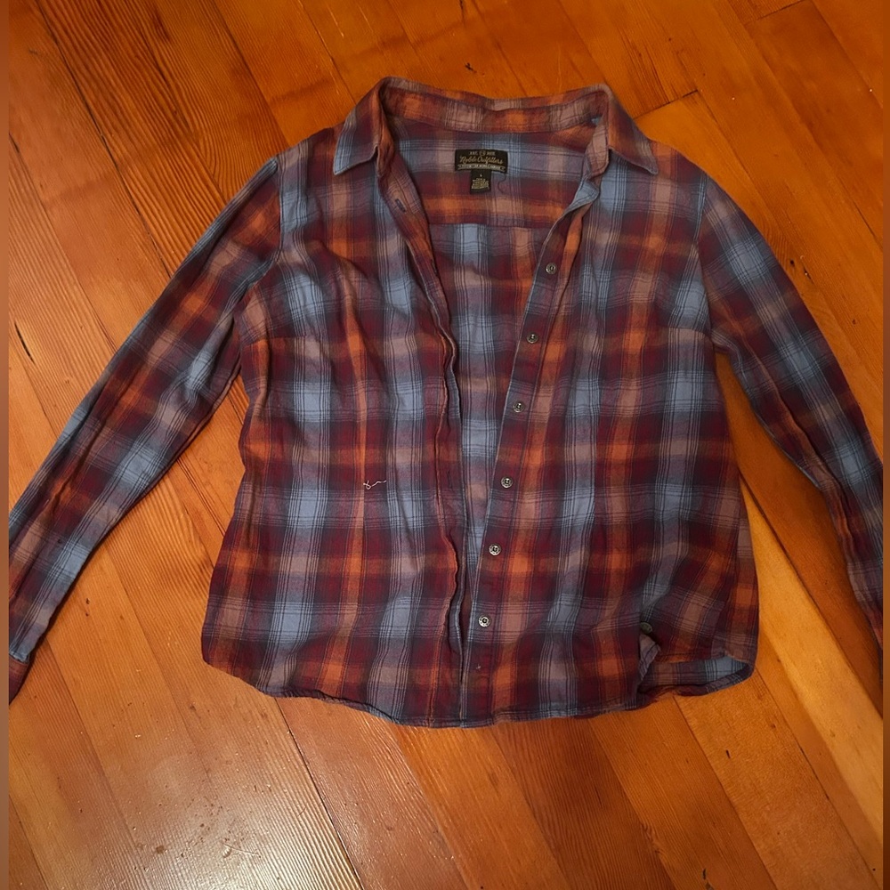 Plaid Button Down Shirt for Women